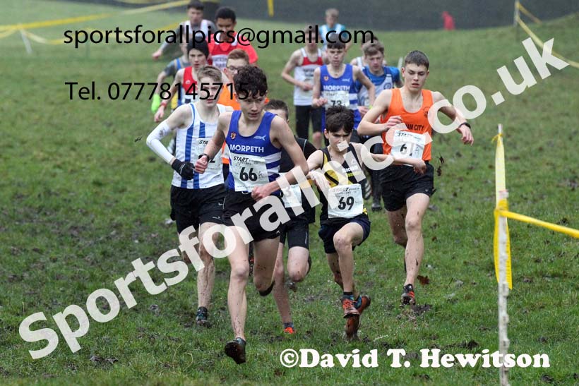 Boys under-15s, NECAA Junior Cross Country Relays, Thornley Farm, Peterlee, Saturday, December 12th. Photo: David T. Hewitson/Sports for All Pics